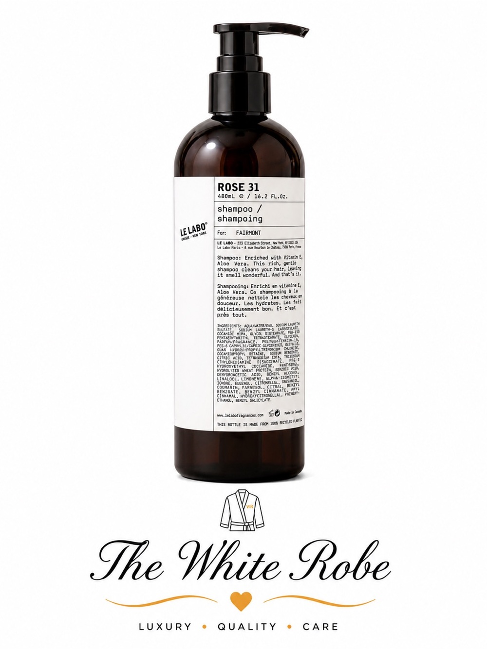 SHAMPOO LE LABO ROSE 31 JUMBO SIZE 16.2 fl.oz